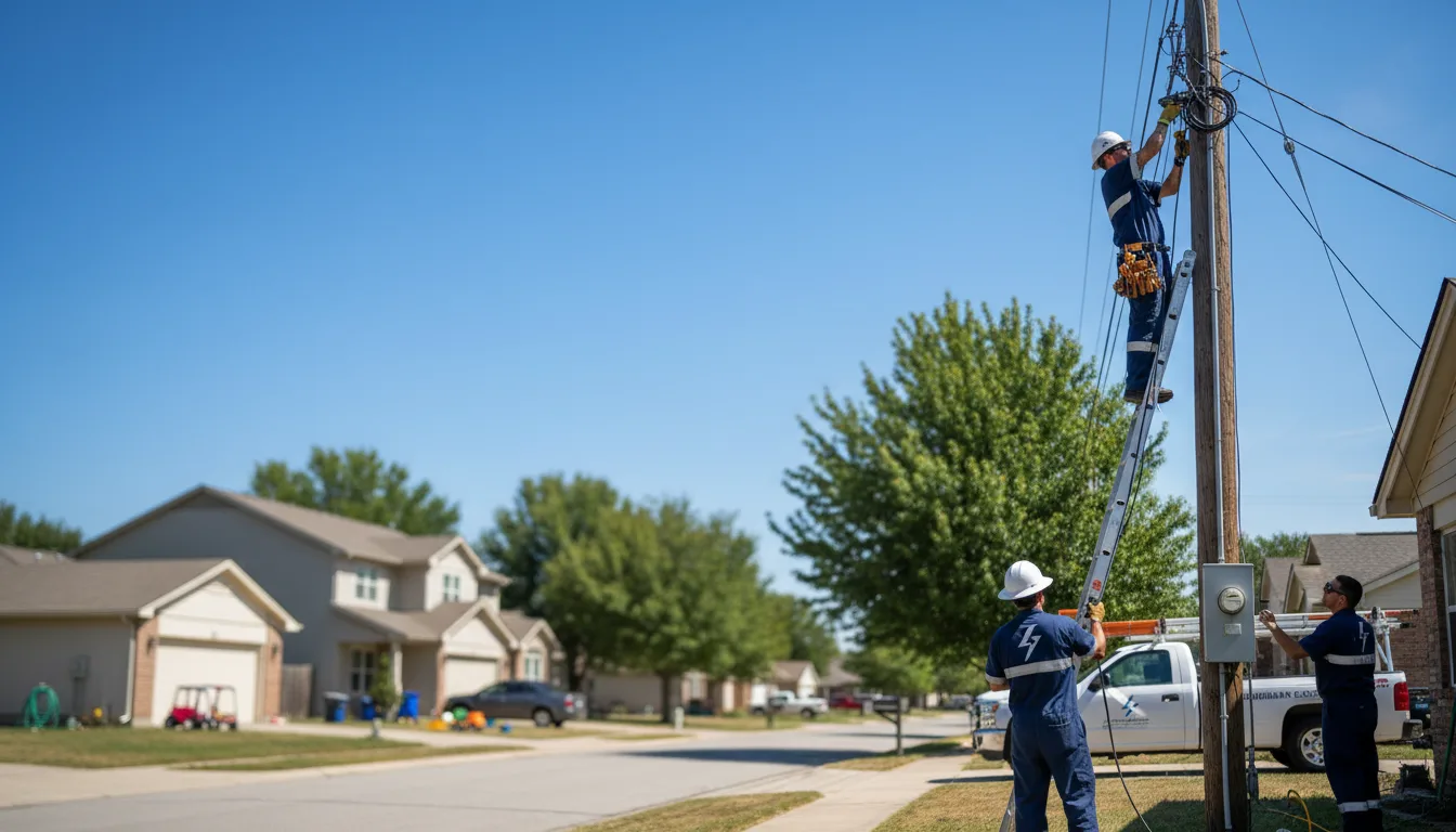 Residential electrician providing installation services in Calhoun City, MS